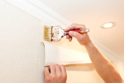Pose de papier peint à Marnans — revêtements muraux et toiles de verre
